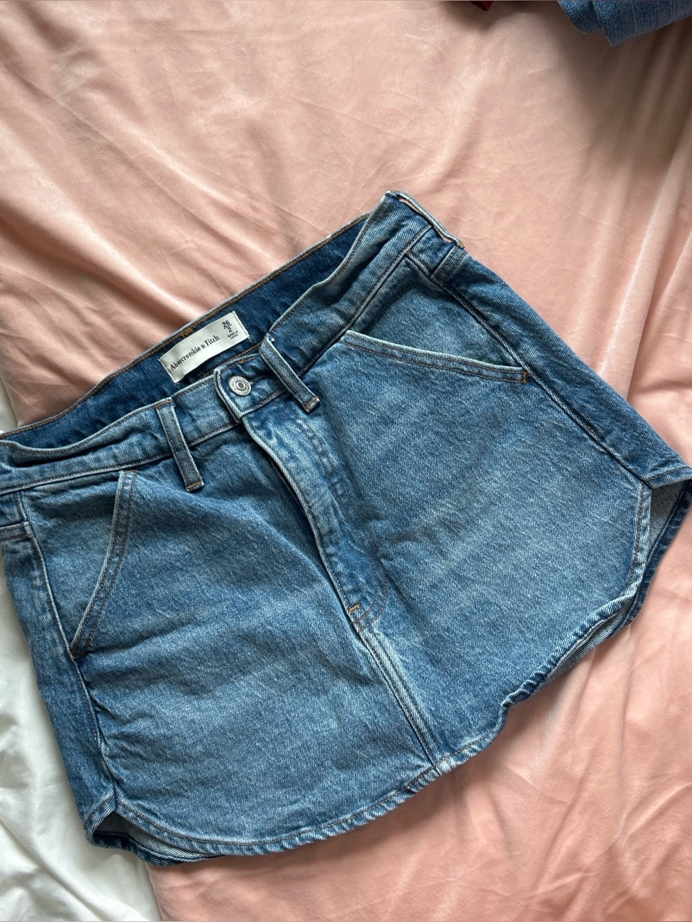 Abercrombie & Fitch mini denim skirt